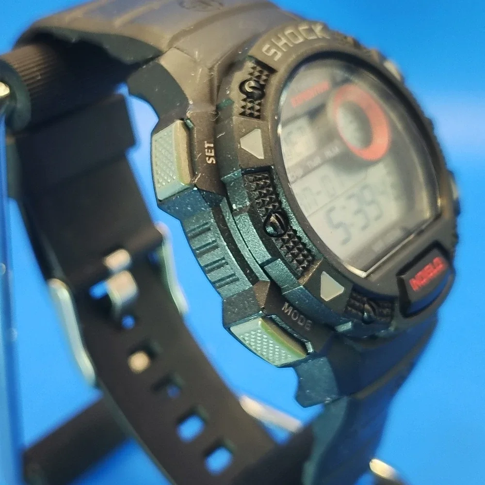 Vintage 2000 Timex Expedition Indiglo Shock‎ Y2K 42mm Mens Quartz Digital Watch